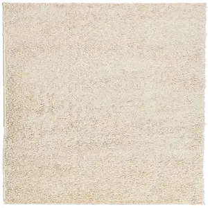 Shaggy Rug PAMPLONA High Pile Modern Gold 120x120 cm