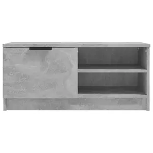 Berkfield TV Cabinets 2 pcs Concrete Grey 80x35x36.5 cm Engineered Wood