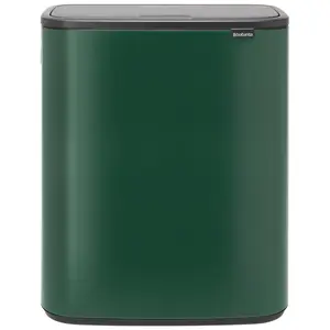 Bo Touch Bin, 60 litre, with 1 inner Plastic Bucket Pine Green