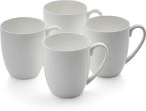 Serendipity White Fine Bone China Mugs (Set Of 4) Royal Worcester