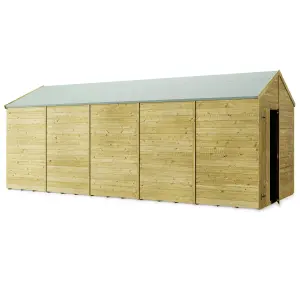 Store More Tongue and Groove Apex Shed - 20x8 Windowless