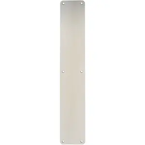 Plain Door Finger Plate 500 x 75mm Satin Stainless Steel Push Plate