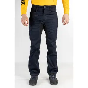 Caterpillar - Operator Flex Trouser - Blue - Trousers - 30" L - 32" W