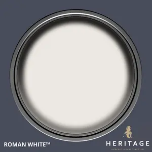 Dulux Trade Heritage Roman White Eggshell Wall paint, 750ml