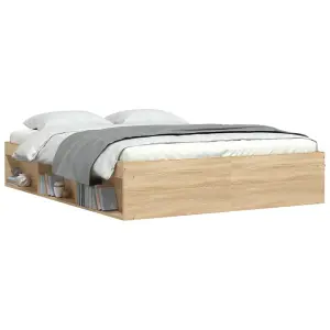 Berkfield Bed Frame Sonoma Oak 140x200 cm