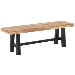 Garden Bench SCANIA Acacia Wood Black