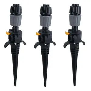 Universal Easy Drip garden Sprinklers and Ground Pegs Plant Watering 3pc