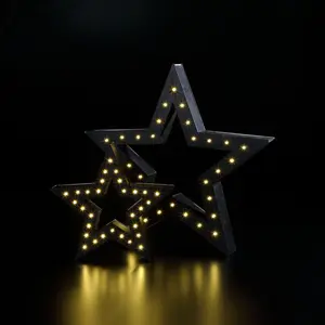 2 Piece Stars Decorative Accent Set