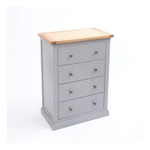 Rocca 4 Drawer Chest of Drawers Brass Knob