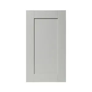 GoodHome Alpinia Matt grey wood effect Shaker Highline Cabinet door (W)450mm (H)715mm (T)18mm