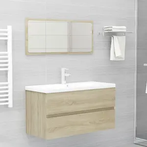 Audreigh 100mm Wall Hung Single Vanity Sonoma Oak