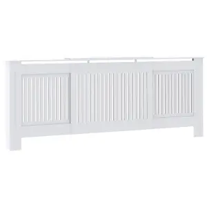 MDF Radiator Cover White 205 cm