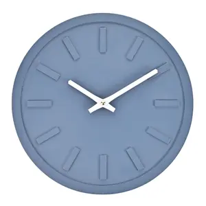 Interval Minimalist Wall Clock 30cm - Navy