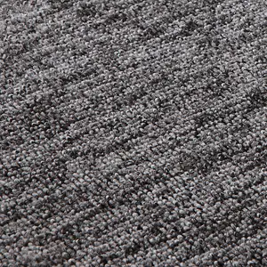 THE RUGS Solid Design Low Pile Living Room Rugs in Grey Flex Collection 1000G