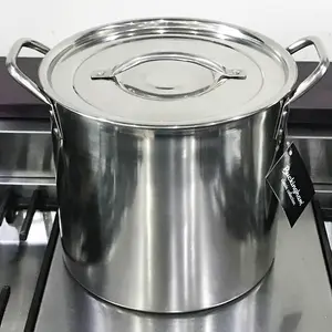 Buckingham Stock Pot Stainless Steel Lid 23 cm, 8 L