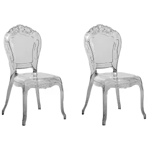 Set of 2 Dining Chairs VERMONT Black