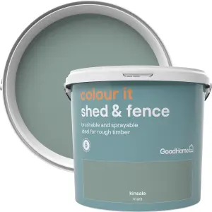 GoodHome Colour it Kinsale Matt Fence & shed Stain, 5L