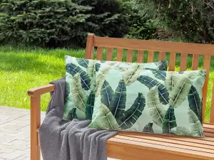 Set of 2 Outdoor Cushions BOISSANO Green