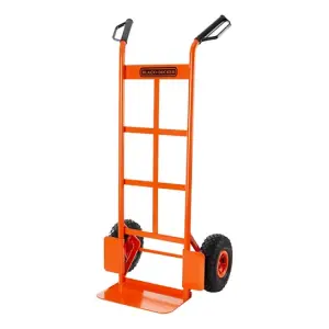 Black & Decker Heavy Duty Sack Trolley Truck Industrial Hand Rubber Tyre 120Kg