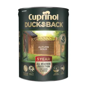 Cuprinol 5 year ducksback Autumn gold Exterior Wood paint, 5L