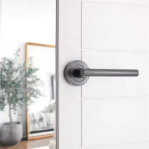 Jura Lever Door Handle Gun Metal Grey