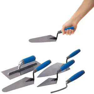 Silverline Soft-Grip Trade Trowel Set 5pce 395016 Hand Tools