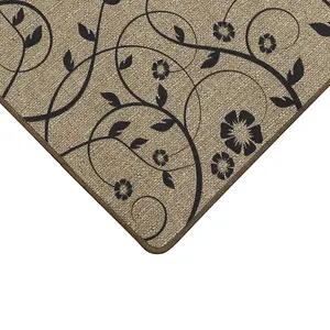 JVL Elegance Machine Washable Doormat and Runner, Trailing Flower