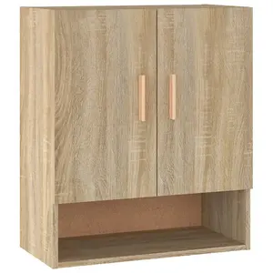 Berkfield Wall Cabinet Sonoma Oak 60x31x70 cm Engineered Wood