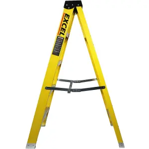 Excel Electricians Fibreglass Step Ladder 4 Tread 1.3m Heavy Duty