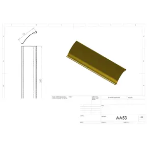 Interior Letterbox Plate Tidy Cover Flap 280 x 62mm Stainless Steel