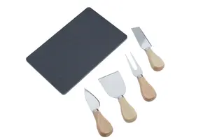 Maison by Premier Carter 4Pc Cheese cutter With Slate Tray