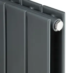 Ximax Vertirad Duplex HWD600820A Anthracite Gas Horizontal Designer panel 2683BTU Radiator, (W)820mm x (H)600mm