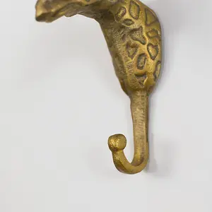 Melody Maison Gold Metal Giraffe Wall Hook