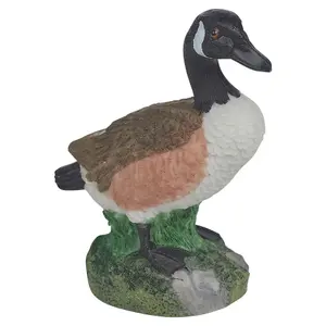 URBNLIVING 14cm Height 3 Pcs Decorative Duck Ornaments Polyresin Bird Sculpture Garden Collectables