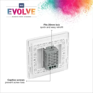 BG Evolve Brushed Steel 200W Single Touch Dimmer Switch 2-Way Master