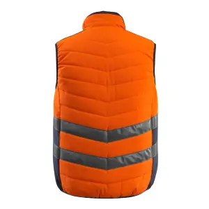 Mascot Safe Supreme Grimsby Thermal Gilet (Hi-Vis Orange/Dark Navy Blue)  (X Large)