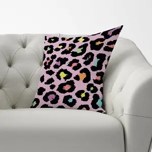 Pink Leopard Print Cushions 60cm x 60cm