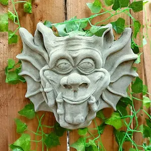 Delightful Stone Cast Thinking Gargoyle Ornament