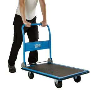 Mac Allister Black & blue Foldable Platform trolley, 300kg capacity