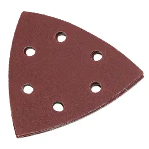 Hook Loop Delta Sanding Abrasive Discs Pads 93mm Triangle 120 Grit Fine 100pc