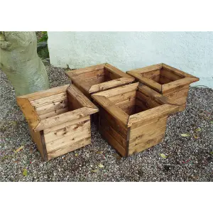 Traditional Regular Square Planter x 4