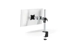 Durable SELECT Monitor Mount Desk Clamp for 1 Screen - 13 - 27" - Gloss Silver