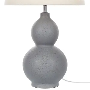 Ceramic Table Lamp Grey YENISEI