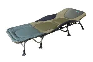 CARPZILLA Carp Fishing Bed Chair Bedchair Camping Heavy Duty 8 Adjustable Legs