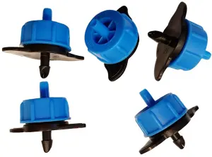 Turbo Drippers/Emitters, Garden Automatic Irrigation, High Output 2L/H Pack of 5