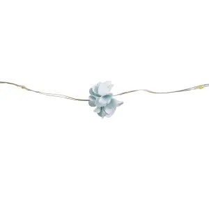 Inlight Light blue floral Battery-powered Warm white 10 LED Indoor String lights