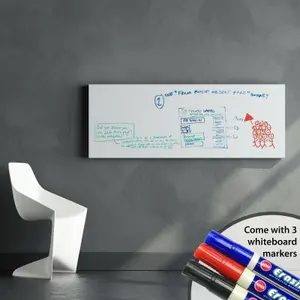 Walplus Whiteboard Self-Adhesive Decal Wall Sticker - 2Pcs