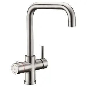 Reginox Salina BN Single Lever Square Neck Brushed Nickel Kitchen Mixer Tap