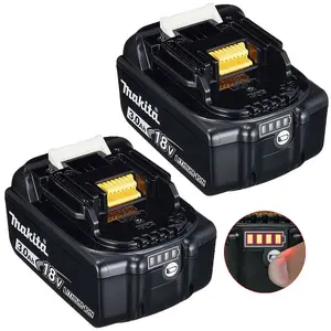 2 x Genuine Makita BL1830 18v 3.0ah Li-Ion LXT Lithium Ion Battery + Carry Case