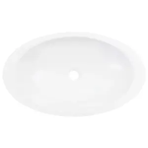 Berkfield Wash Basin 59.3x35.1x10.7 cm Mineral Cast/Marble Cast White